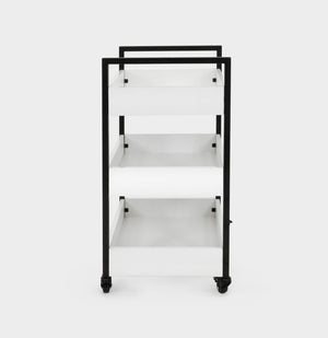 Cosmetics shelf on wheels - WHITE