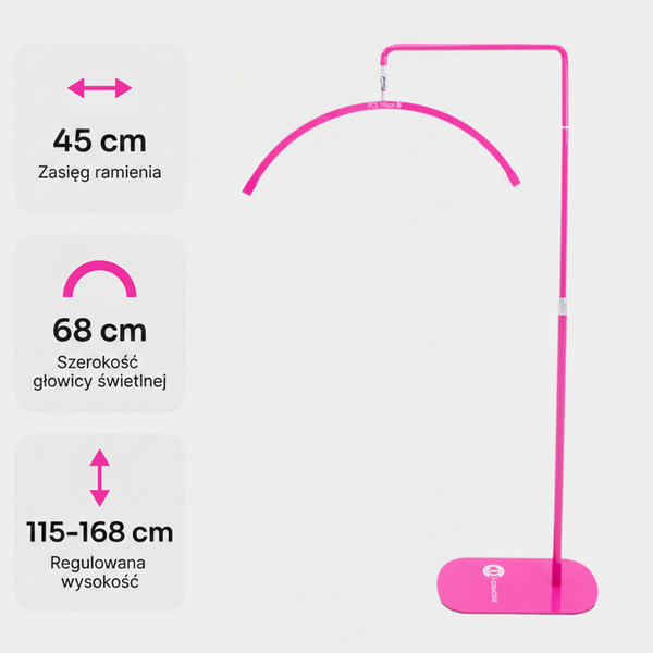 Lampa kosmetyczna POL Moon III - HOT Pink