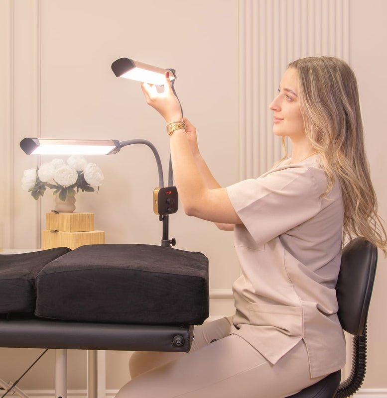 Lampa kosmetyczna dwuramienna Duo Star 2.0 - Rose Gold - Studio Bay