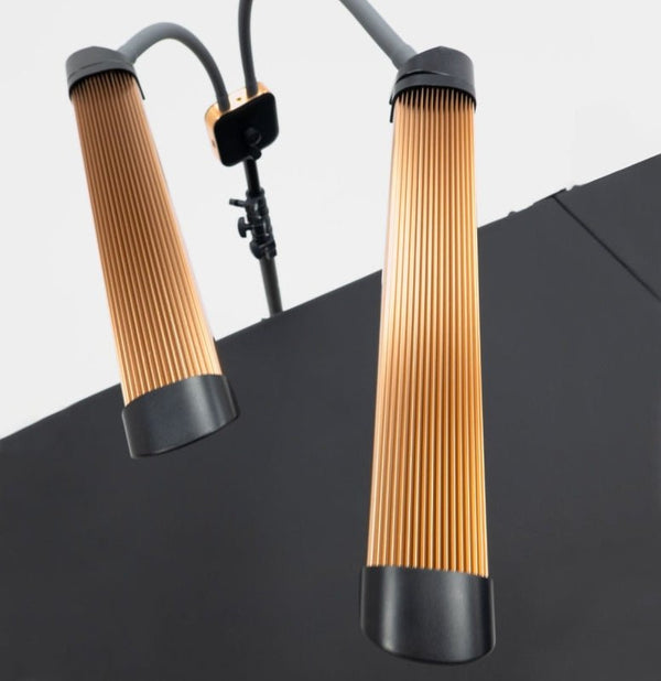Lampa kosmetyczna dwuramienna Duo Star 2.0 - Rose Gold - Studio Bay