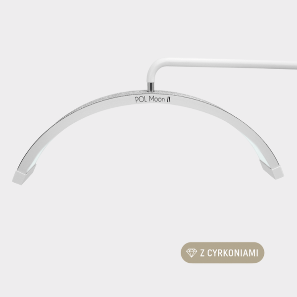 Lampa kosmetyczna POL Moon II - Biała z cyrkoniami - Studio Bay