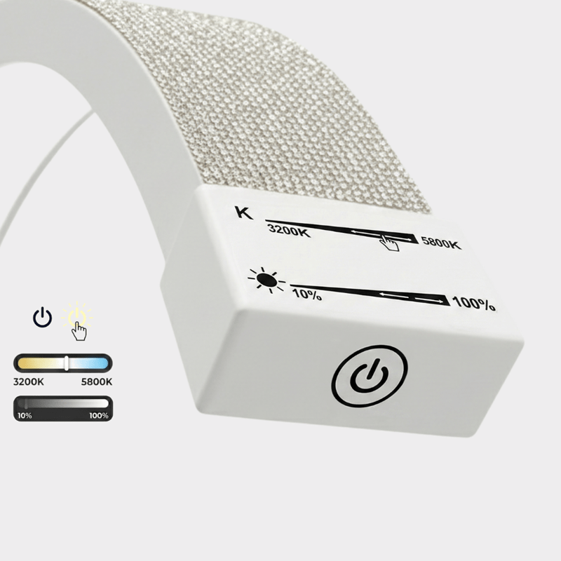 Lampa kosmetyczna POL Moon II - Biała z cyrkoniami - Studio Bay