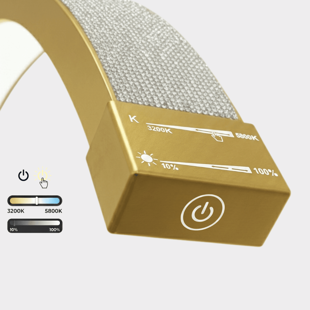 Lampa kosmetyczna POL Moon II - Złota z cyrkoniami - Studio Bay